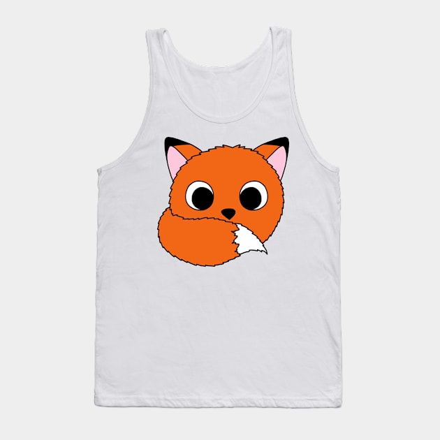 Fox Puff Tank Top by Destination Creativity